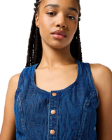 The Wrangler Womens The Shirt Top in Groovy Jacquard