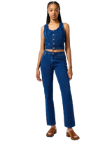 The Wrangler Womens The Shirt Top in Groovy Jacquard