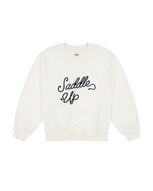 The Wrangler Womens Oversized Sweatshirt in Vintage White