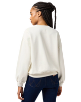 The Wrangler Womens Oversized Sweatshirt in Vintage White