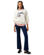 The Wrangler Womens Oversized Sweatshirt in Vintage White