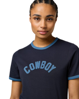 Ringer T-Shirt in Navy