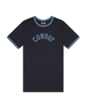 The Wrangler Womens Ringer T-Shirt in Navy