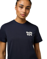 Sign Off T-Shirt in Dark Navy