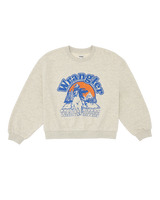 The Wrangler Womens Oversized Sweatshirt in Oat