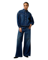 Pintuck Shirt in Homestead Haze