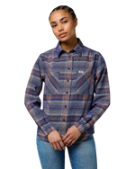 Femme Western Shirt in Earth Red