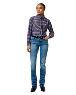 Femme Western Shirt in Earth Red