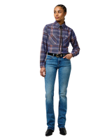 Femme Western Shirt in Earth Red