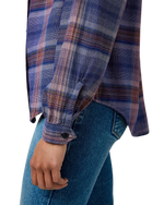 Femme Western Shirt in Earth Red