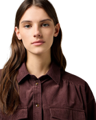 Femme Yoke Western Shirt in Mahogany