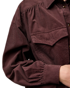 Femme Yoke Western Shirt in Mahogany