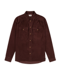 The Wrangler Womens Femme Yoke Western Shirt in Mahogany