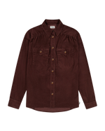The Wrangler Womens Femme Yoke Western Shirt in Mahogany