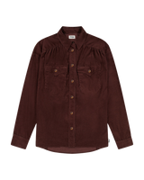 The Wrangler Womens Femme Yoke Western Shirt in Mahogany