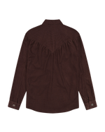 The Wrangler Womens Femme Yoke Western Shirt in Mahogany