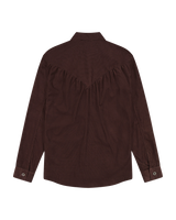 The Wrangler Womens Femme Yoke Western Shirt in Mahogany