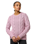 Cable Knit Jumper in Keepsake Lilac