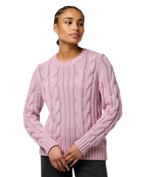 Cable Knit Jumper in Keepsake Lilac
