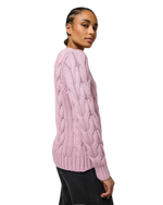 Cable Knit Jumper in Keepsake Lilac