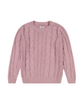 The Wrangler Womens Cable Knit Jumper in Keepsake Lilac