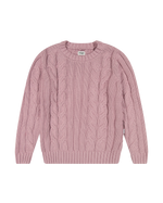 The Wrangler Womens Cable Knit Jumper in Keepsake Lilac
