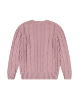 The Wrangler Womens Cable Knit Jumper in Keepsake Lilac