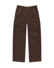 The Wrangler Mens Casey Jones Loose Cargo Trousers in Mahogany