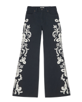 The Wrangler Womens 70s Flare Jeans in Dark Navy