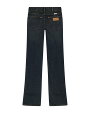 The Wrangler Womens Low Rise Bold Boot Jeans in Pioneer Town