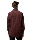 Western Cord Shirt in Mahogany
