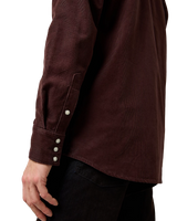 Western Cord Shirt in Mahogany