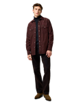 Western Cord Shirt in Mahogany