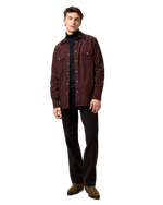Western Cord Shirt in Mahogany