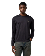 Americana Long Sleeve T-Shirt in Black