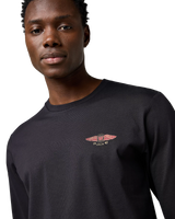 Americana Long Sleeve T-Shirt in Black