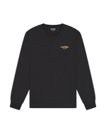 The Wrangler Mens Americana Long Sleeve T-Shirt in Black