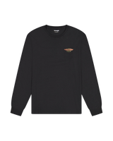 The Wrangler Mens Americana Long Sleeve T-Shirt in Black