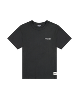 The Wrangler Mens Casey Jones Graphic T-Shirt in Faded Black