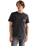 The Wrangler Mens Relaxed Pocket T-Shirt in Faded Black