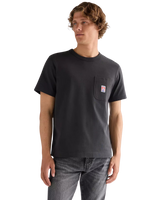 The Wrangler Mens Relaxed Pocket T-Shirt in Faded Black