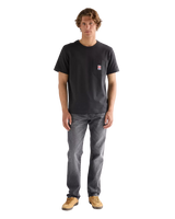 The Wrangler Mens Relaxed Pocket T-Shirt in Faded Black