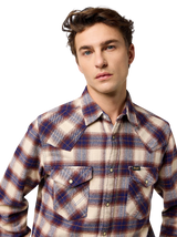 Western Shirt in Birch Blue