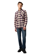 Western Shirt in Birch Blue