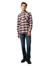 Western Shirt in Birch Blue