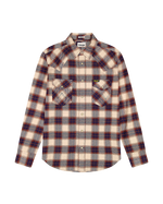 The Wrangler Mens Western Shirt in Birch Blue