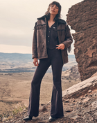 Fringe Wrange Jacket in Brown Leather