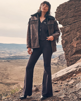 Fringe Wrange Jacket in Brown Leather