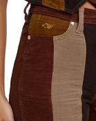 Lainey Wison Patchwork Bell Bottom Trousers in Corduroy