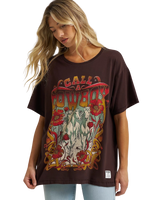 Lainey Wilson Call A Cowboy Oversized Graphic T-Shirt in Mole